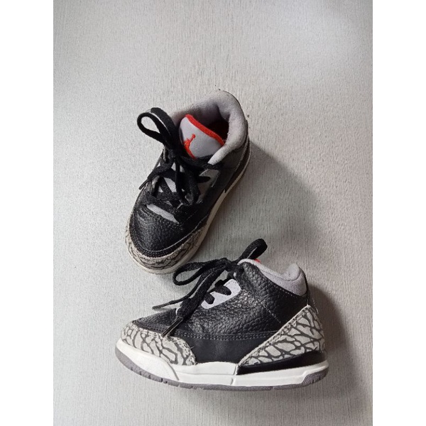 preloved sepatu nike air jordan 3 retro bt little kids original