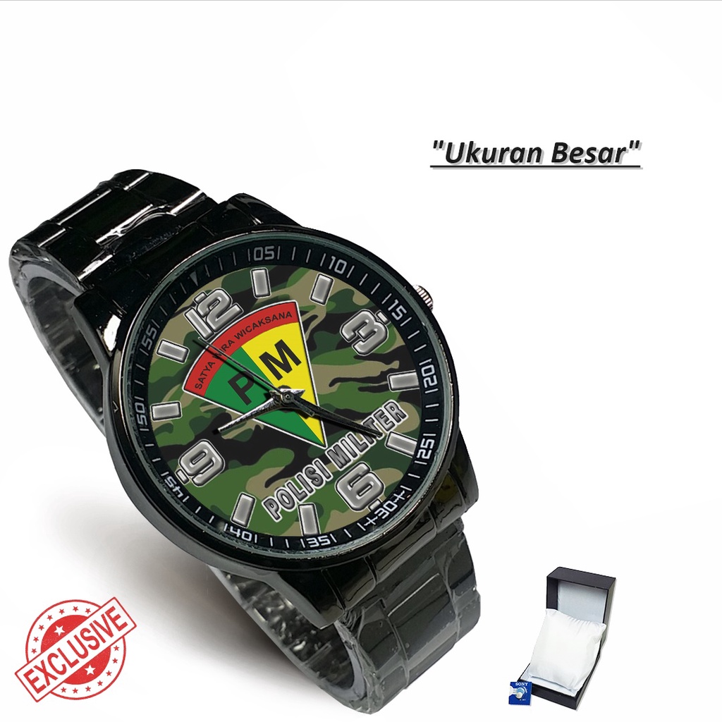 Jam Tangan Rantai Couple PM POLISI MILITER - 1 (Limited Edition)