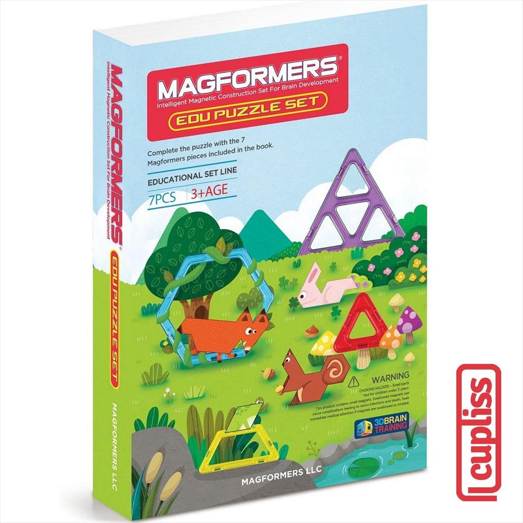 Magformers Magnet Toys 116628 7pcs Edu Puzzle Set 7 pcs