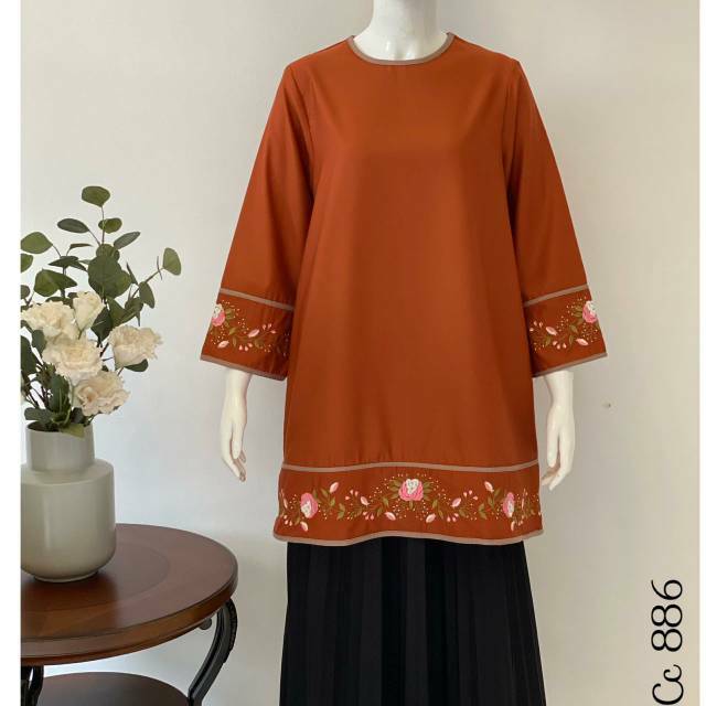TUNIK KATUN BORDIR CC 886 BY WARNA ORI