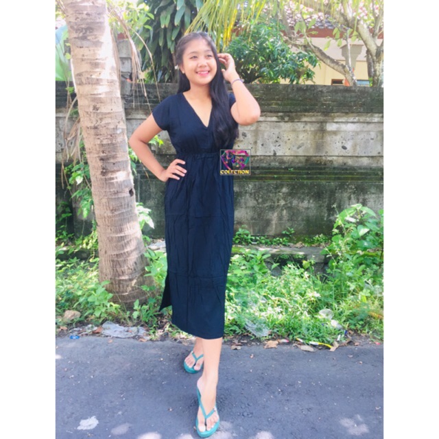 Dress manohara panjang bali polos bali(pilih warna)