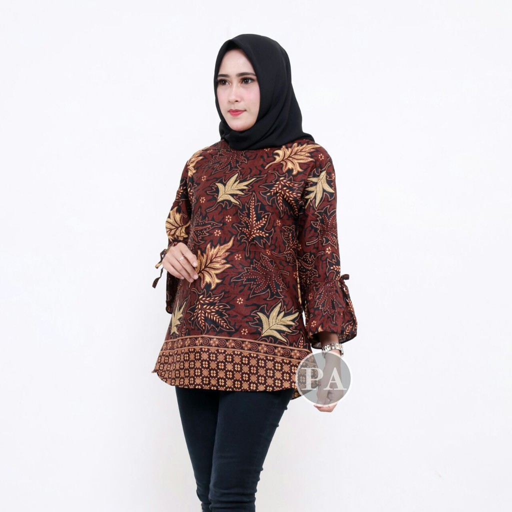 Batik couple untel uyek ready seragam sampai xxl-Cewe no6 motif jati