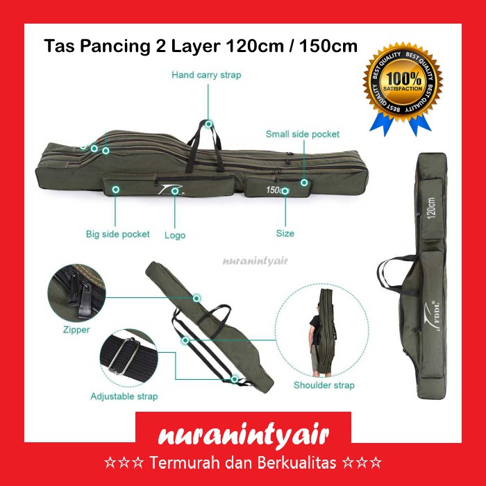 Tas Pancing 120 cm / 150 cm - Tas Mancing / Tas Joran Pancing Portable