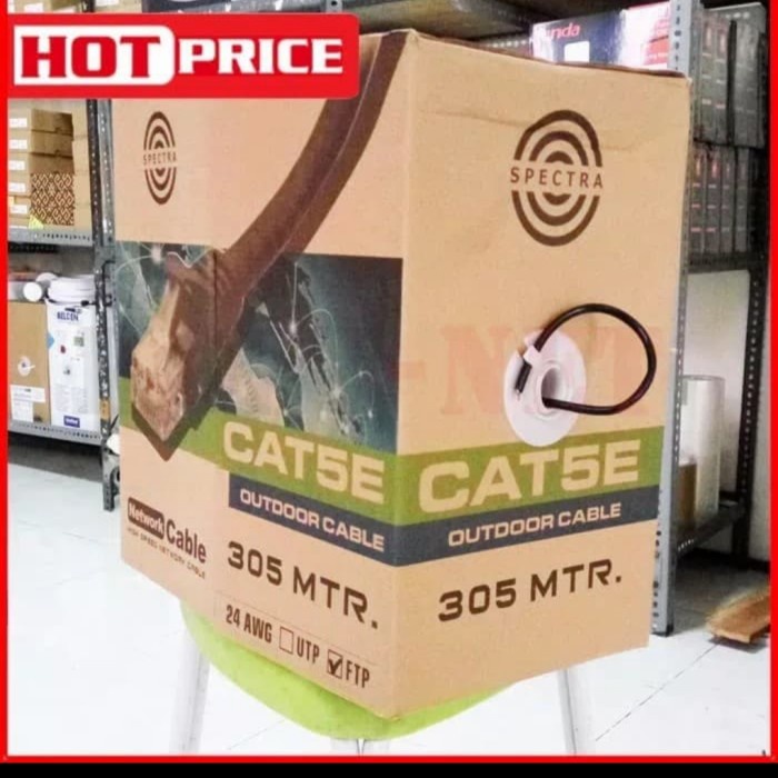 Kabel LAN Cat5e Cat 5e STP FTP Outdoor Spectra - spectra