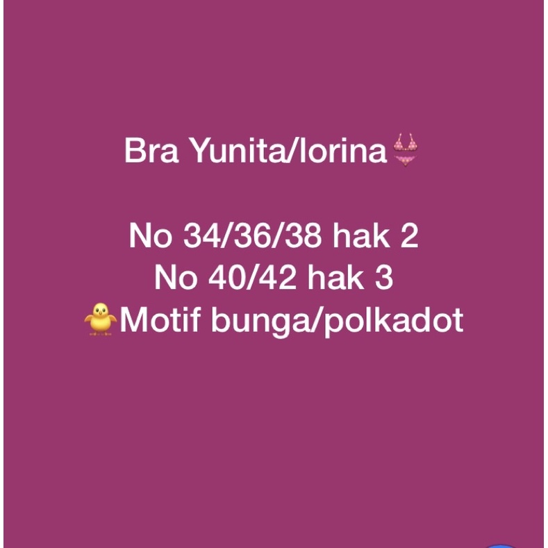 BH BRA SPORT LORINA yunita HAK 3 DAN HAK 2