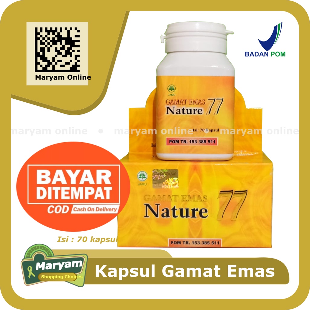 Gamat Emas Nature 77 - Kapsul Gamat Emas Original