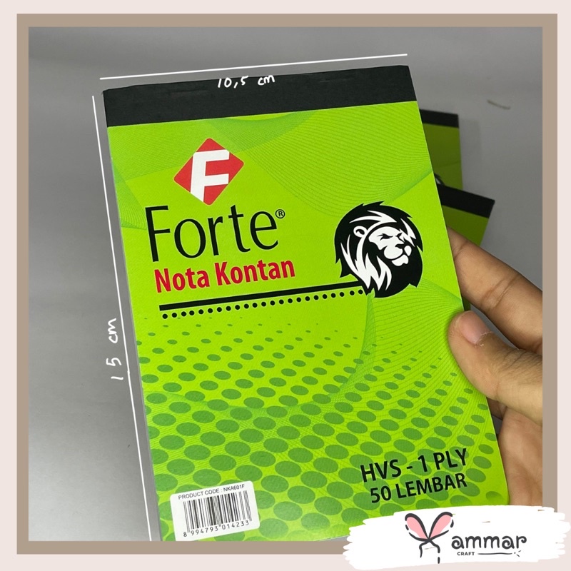 

Nota Kontan Forte 1 ply