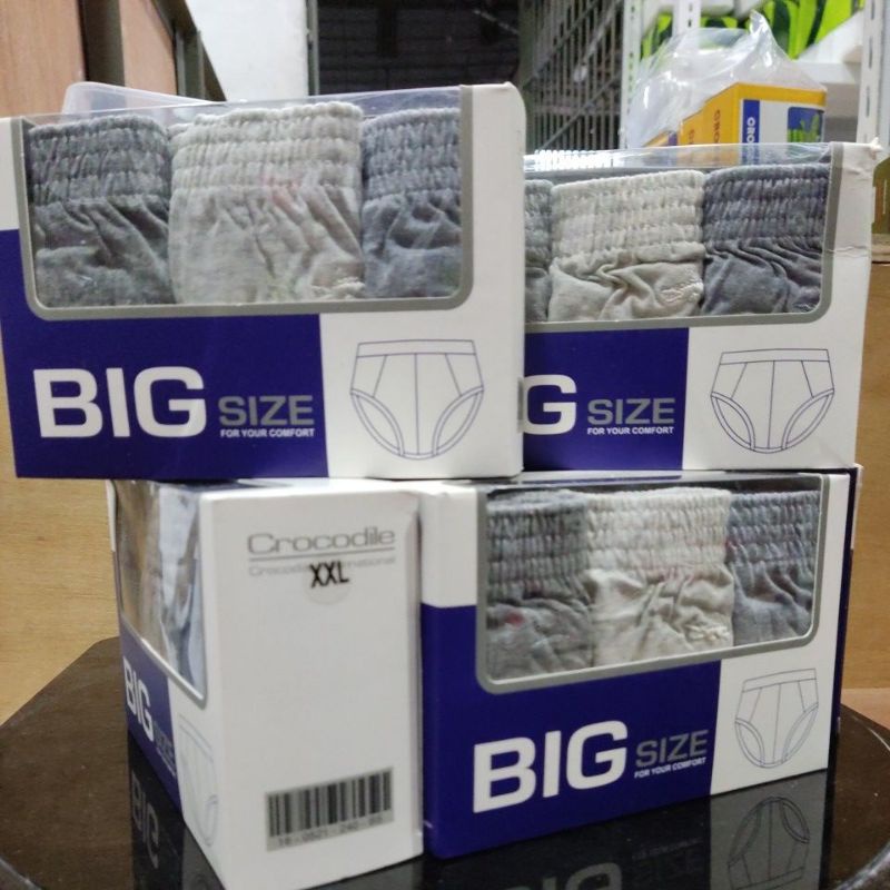 Celana Dalam Pria Crocodile Big Size CR 240 BS ISI-3 Pcs/Pack