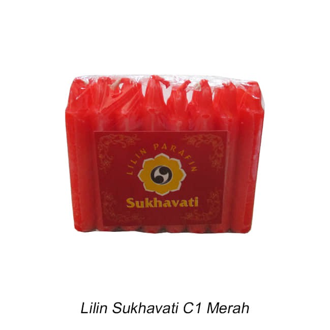 Lilin sembahyang Sukhavati Merah