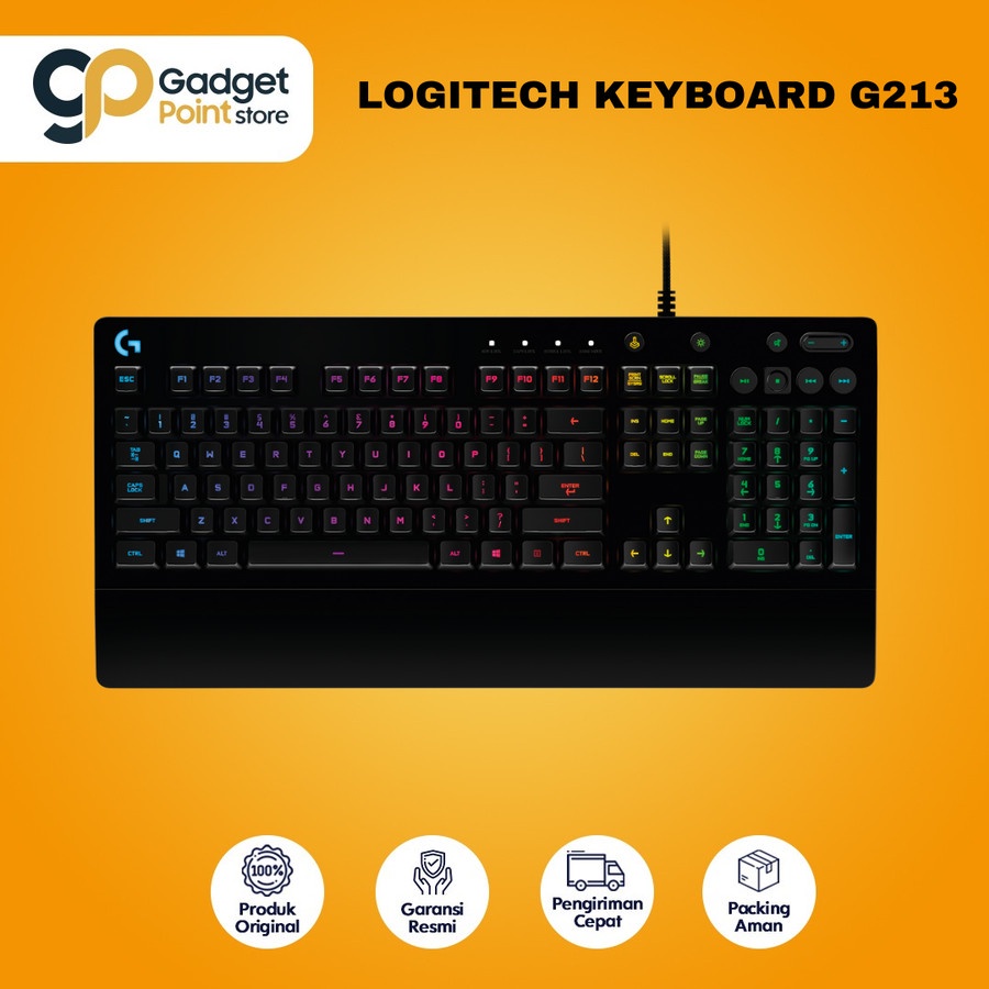 Keyboard RGB | Keyboard Gaming RGB Logitech G213 Prodigy - Original Garansi 2 Tahun