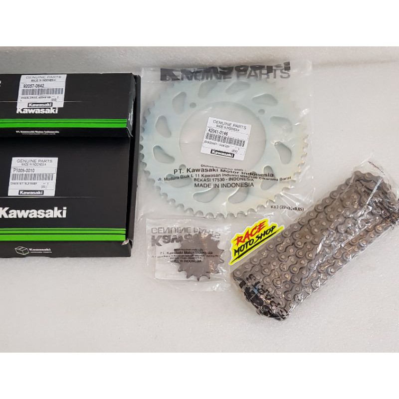 (KLX150 BF)-GEAR/GIR KOMPLIT KLX BF ORIGINAL KAWASAKI