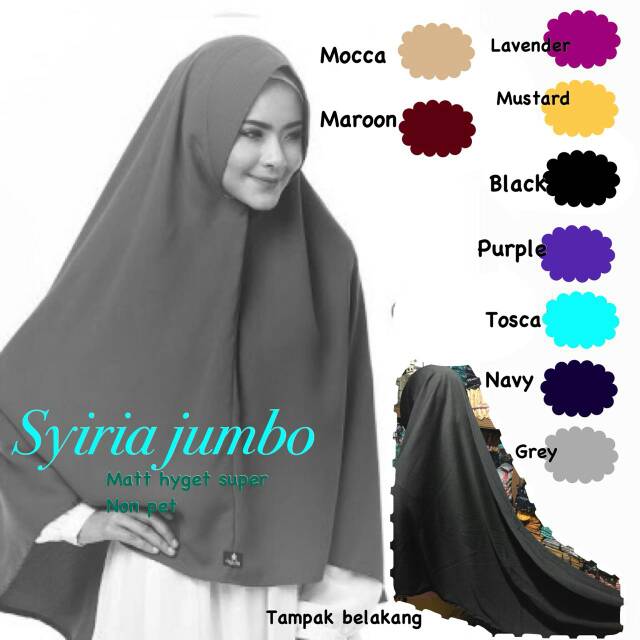 Jilbab Syria jumbo hayget/ Sale jumbo hayget