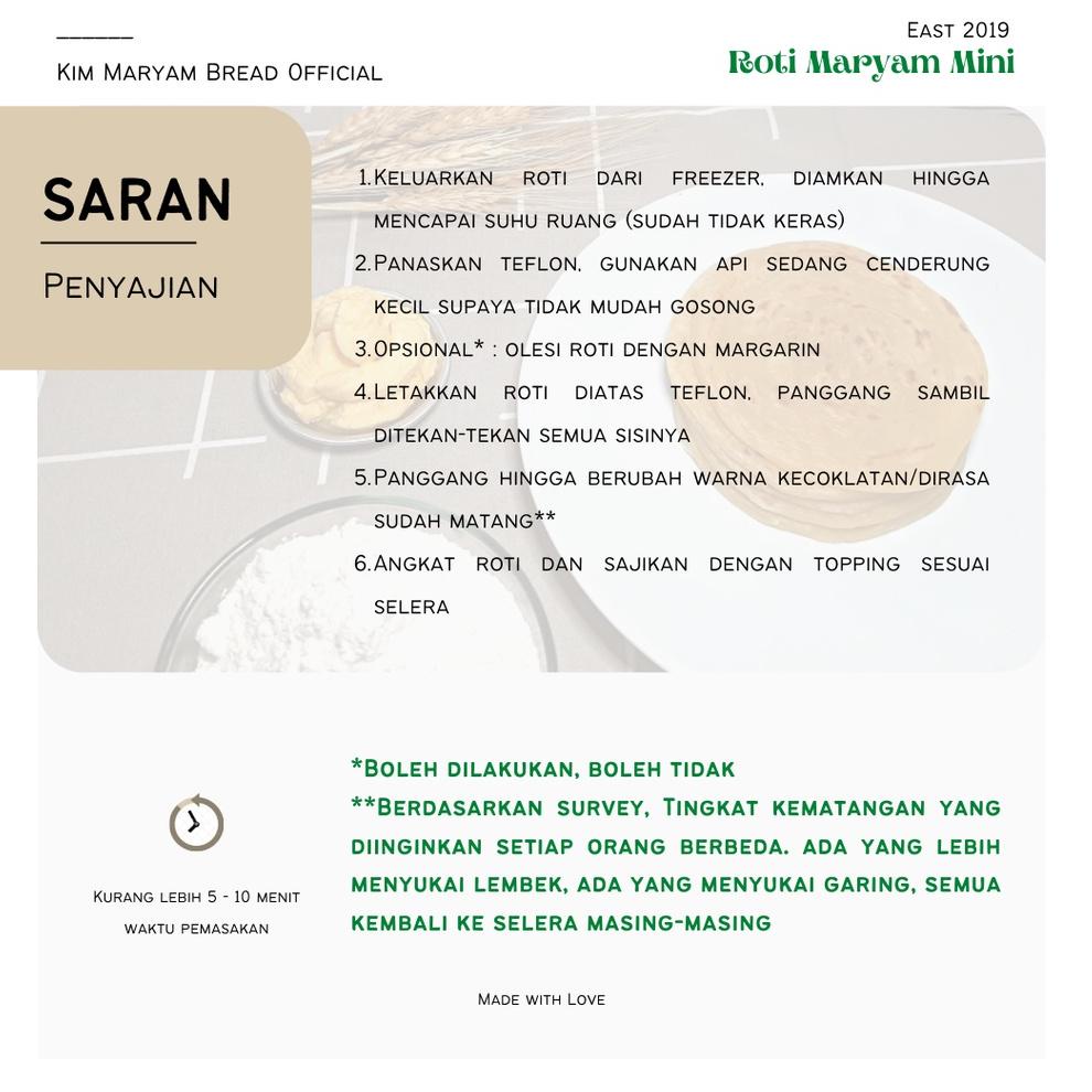 

PRODUCT TERLARIS Roti Maryam/Cane/Canai/Konde Kim Original 1 Pack isi 5 Pcs 2394 ヹ