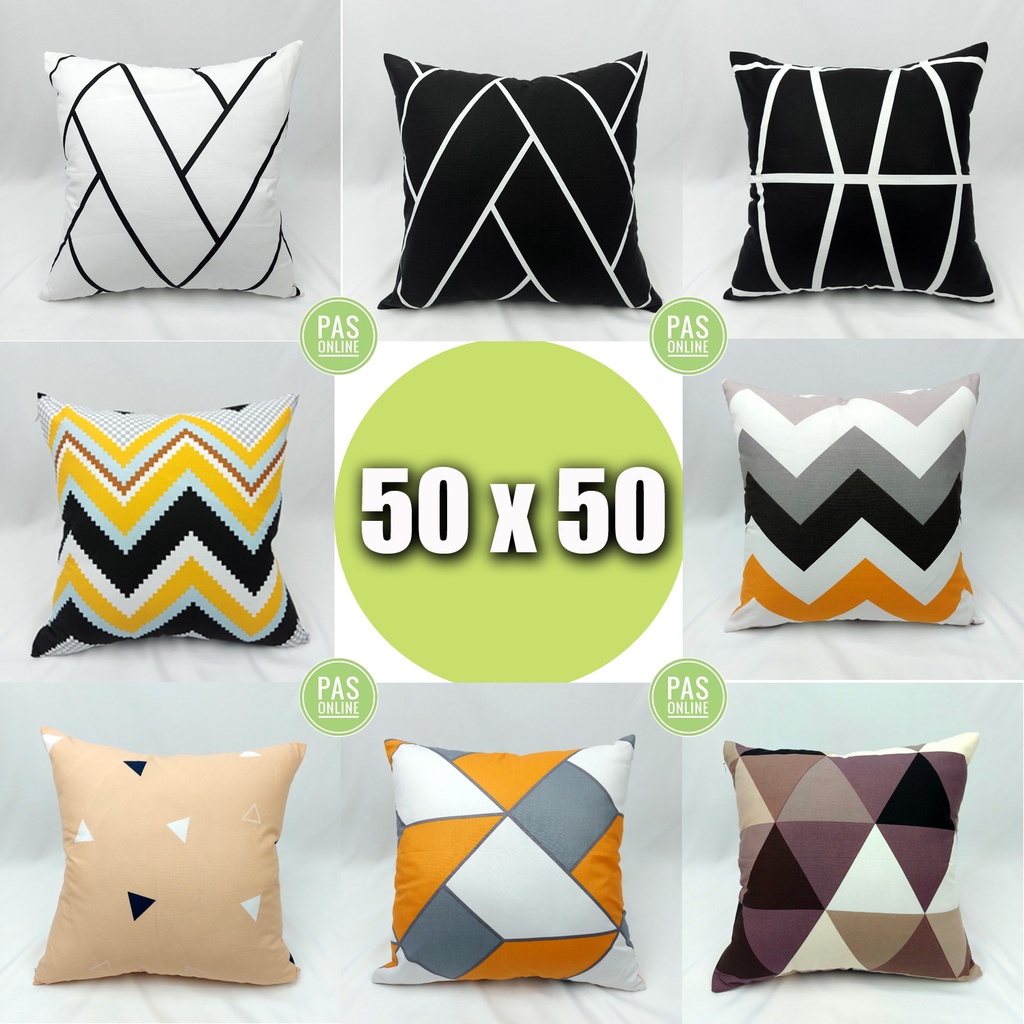 Sarung Bantal Sofa 50x50 Motif Baru