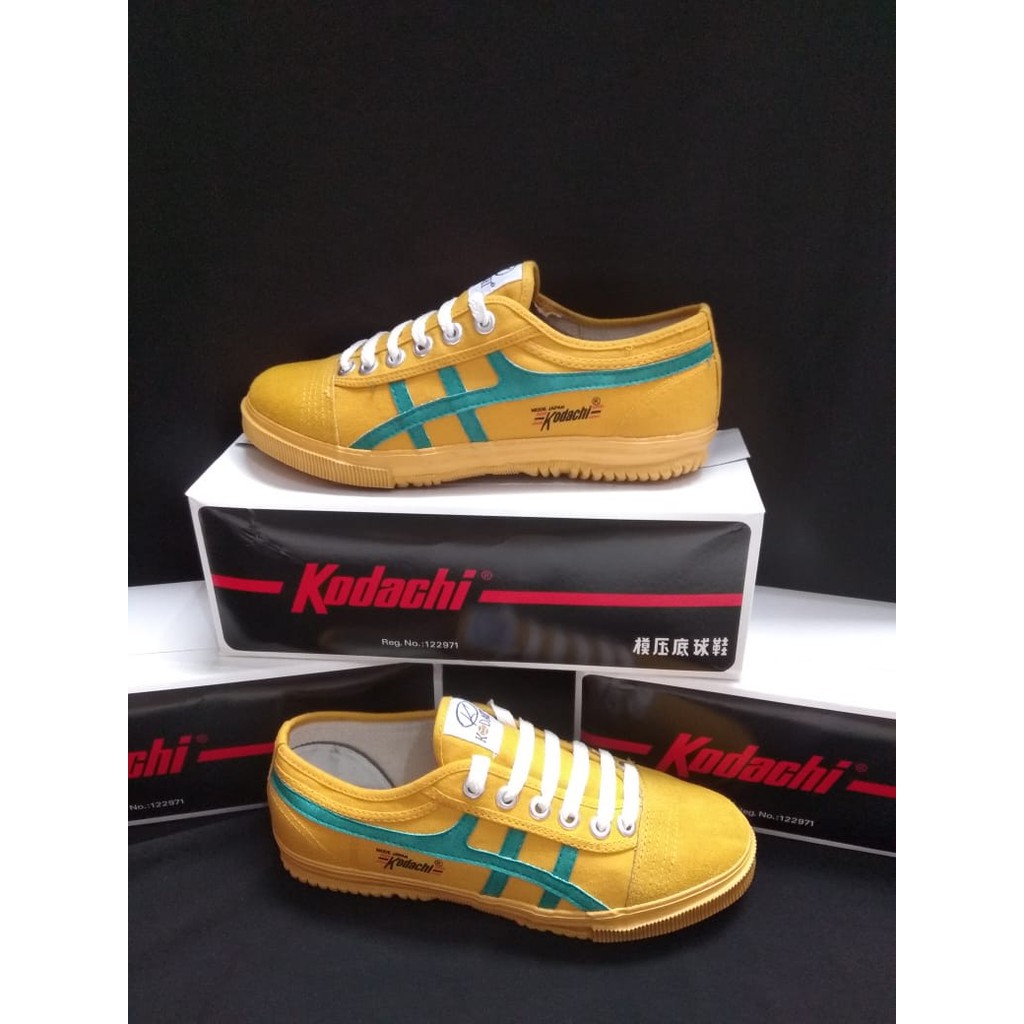 SEPATU KODACHI 8172 KUNING HIJAU PAKET KAOS KAKI /SEPATU KODACHI KUNING /SEPATU SNEAKERS KODACHI ORI