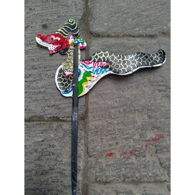 (BISA COD) PAJANGAN MINIATUR WAYANG KIDANGAN BENTUK NAGA BAHAN KULIT ASLI - MAIANAN ANAK EDUKATIF