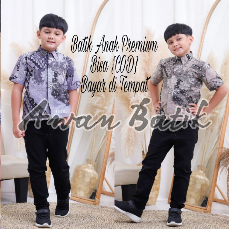 TERBARU BATIK ANAK COWOK M L XL XXL //KEMEJA BATIK ANAK COWOK//BAJU BATIK ANAK COWOK//BATIK ANAK LAKI LAKI UMUR 2 TAHUN SAMPAI 12 TAHUN