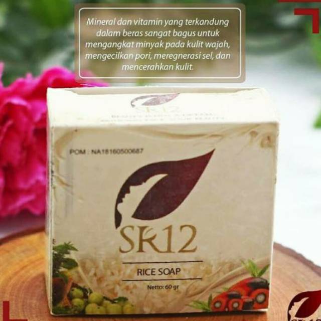 Pembersih wajah sabun beras soap rice SR12 BPOM