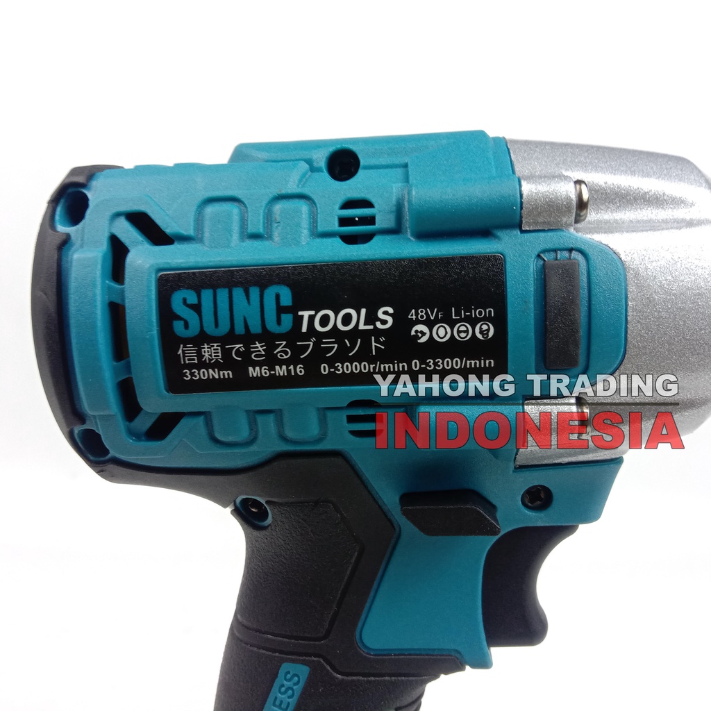 Mesin Impact Baterai Cordless Impact Wrench BRUSHLESS 48V 48VF SUNC TOOLS