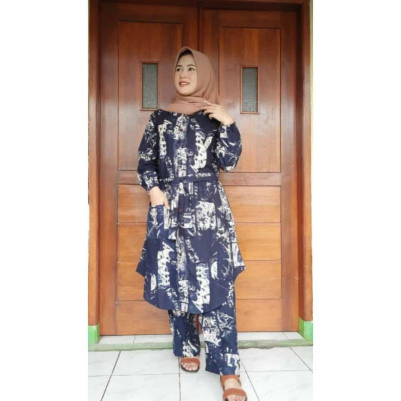 Setelan Tunik Remi Jumbo