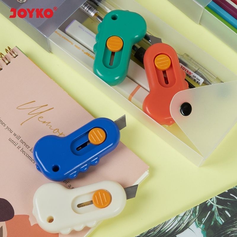 Mini Cutter Dino CU-0509 Joyko Cuter Kecil Pemotong Kertas Kater Dinosaurs