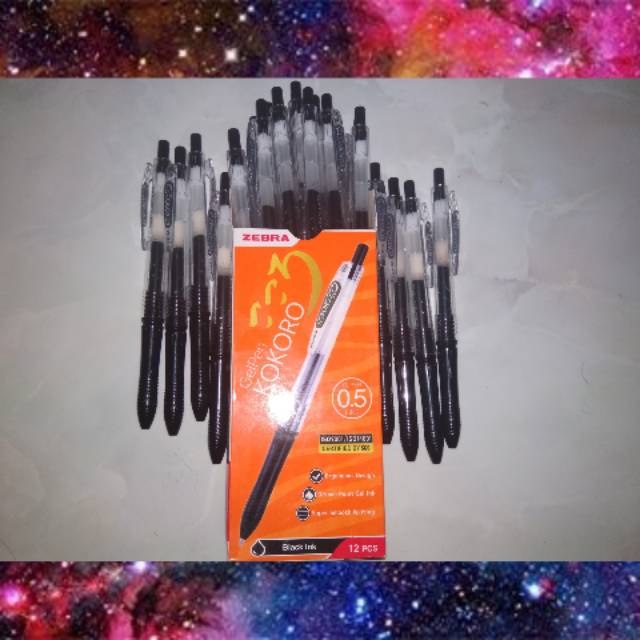 

ZEBRA GEL PEN KOKORO HITAM
