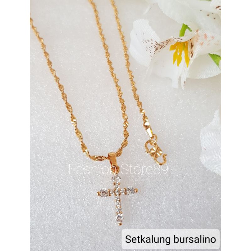 Fashion Kalung Salib Kalung Rohani Fashion xuping yaxiya bestseller lapis emas import