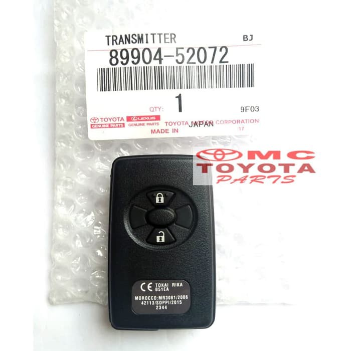 Remote Remot Alarm / Control Original Yaris 89904-52072