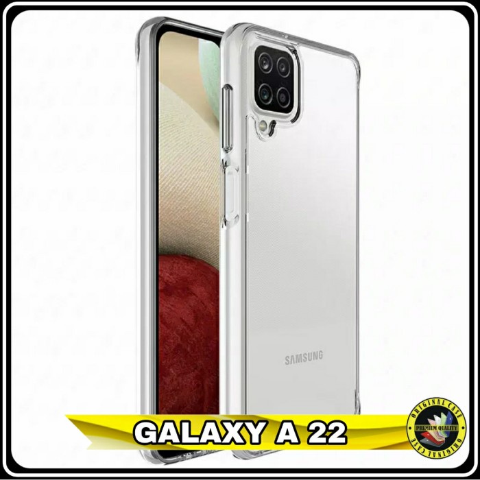 Casing Samsung Galaxy A 22 A22 4G Softcase Glass Slim Transparan