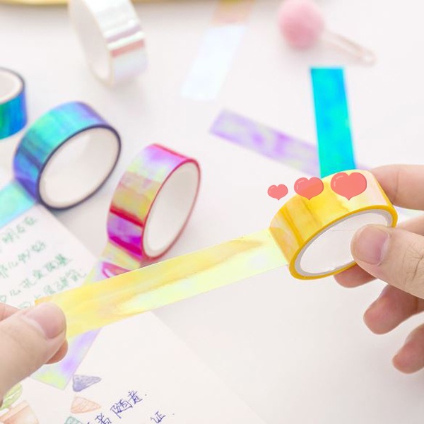 

Solatip Hologram selotip opp masking tape bujo planner diy deco scarpbook MK568