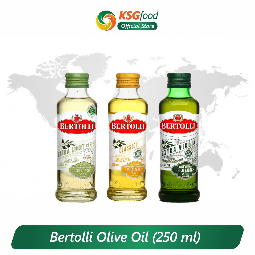 

BERTOLLI Minyak Zaitun Olive Oil Extra Light / Classico / Extra Virgin Olive Oil 250ml