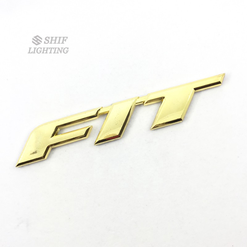 1pc Stiker Emblem Logo Honda Bahan ABS Warna Emas Untuk Bagasi Belakang Mobil