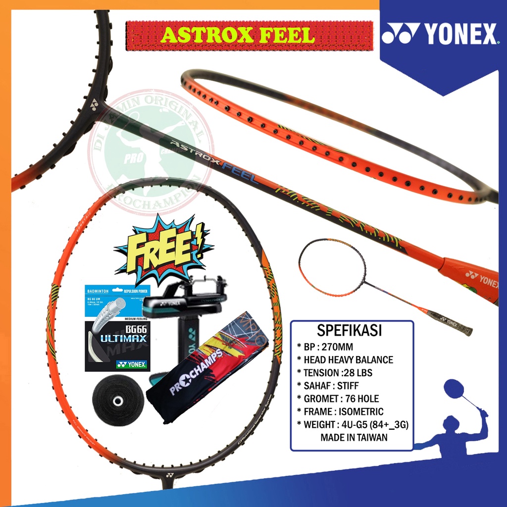 Jual Yonex Astrox Clear / Feel / Ability Raket Badminton Original ...