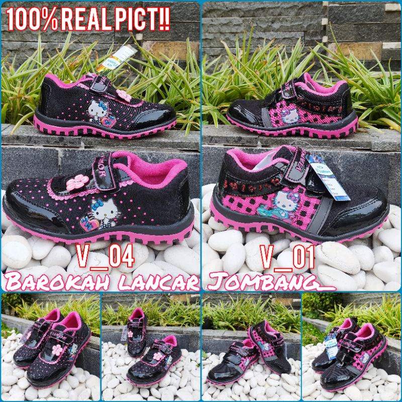 SEPATU ANAK TK HELLO KITTY VIAMOR SIZE 26-35 SPORTY