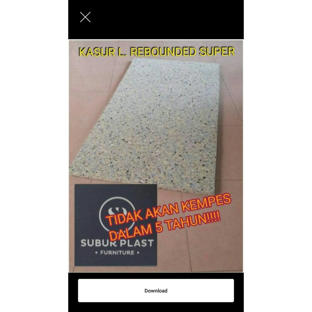 kasur lipat   kasur busa lipat   busa super rebounded ukuran 160 180 5