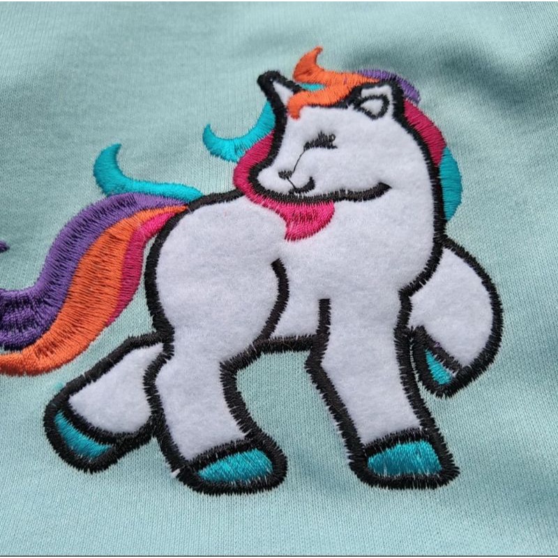 SETELAN BAJU BAYI TANGAN PENDEK UNICORN