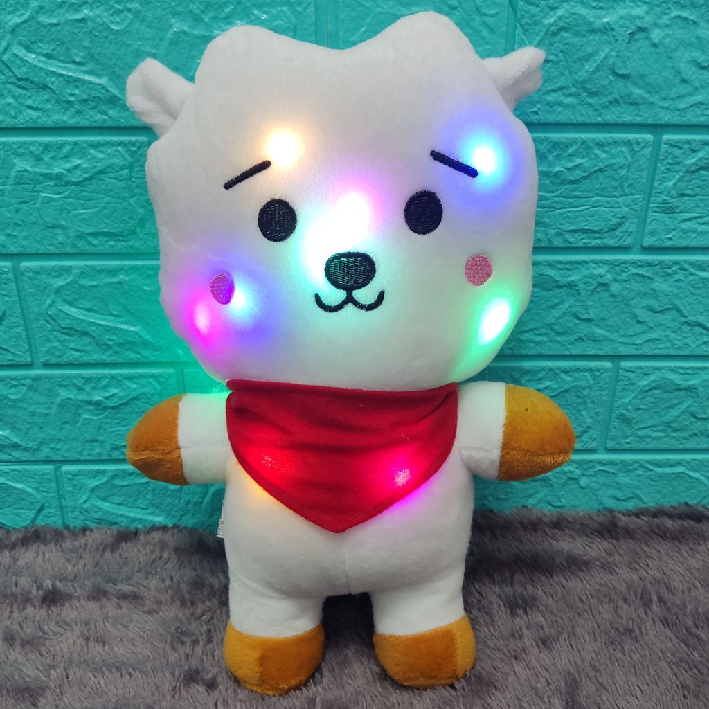 Boneka Karakter Korea LED Lampu Menyala Unofficial Ukuran M (Tinggi 35cm) Berlabel SNI