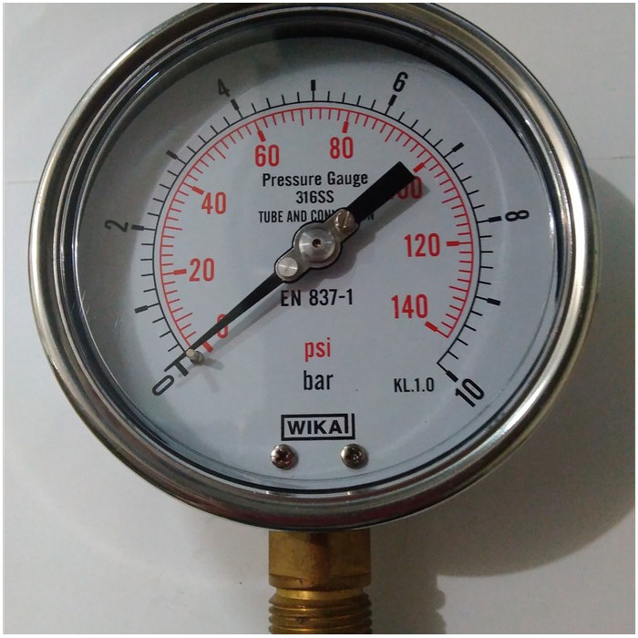 Jual Wika Pressure Gauge 100mm 10bar Indonesia