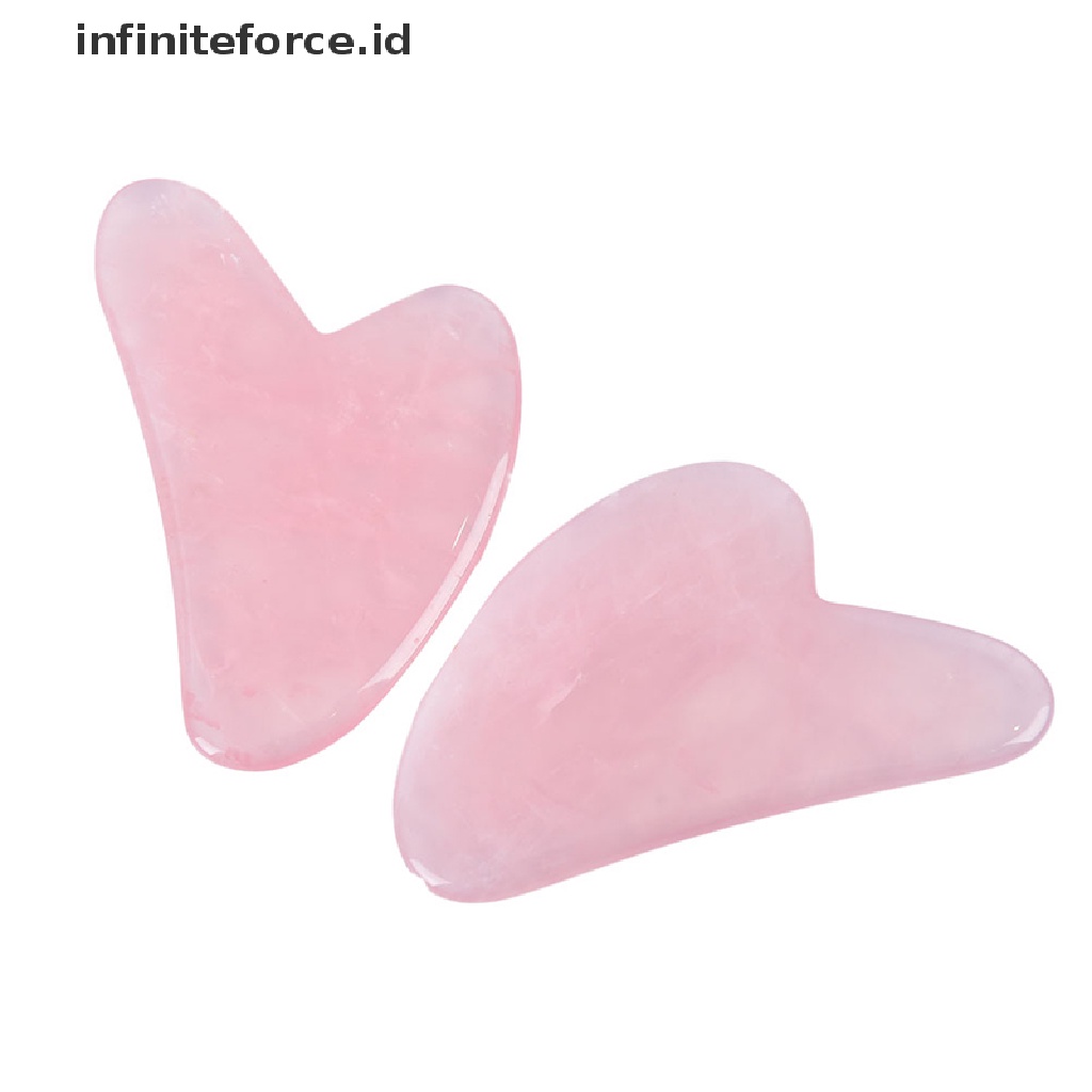 (infiniteforce.id) 1pc Papan Scraper Batu Giok Quartz Guasha Alami Untuk Pijat Relaksasi