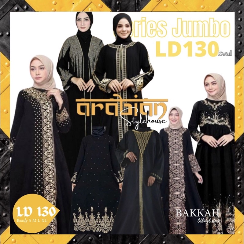 ABAYA LEBARAN HAJI JUMBO / Abaya Super Jumbo LD 130 - 140 / Gamis Hitam MAXI DRESS HITAM SIZE LENGKA