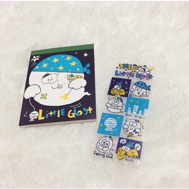 

Little Ghost Korea Notebook and Sticker Set