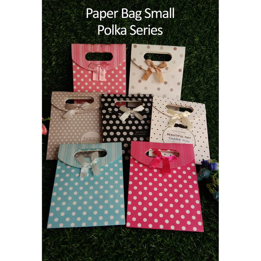 

Paper Bag Motif / Tas Kertas Kado / Tas Ulang tahun - S POLKA SERIES