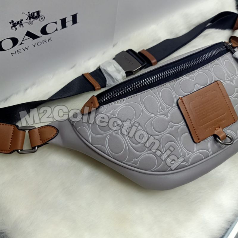 Waistbag Coach Revington Grey Belt Bag Tas Pinggang Original Quality
