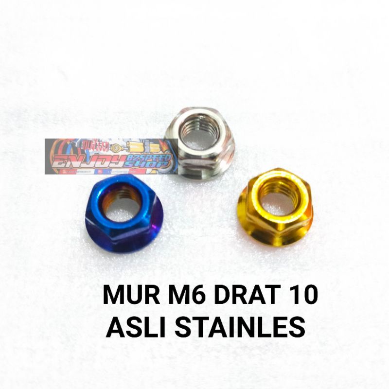 Mur Baut Pb Probolt M6 Drat 10 Stainles stel (harga satuan)