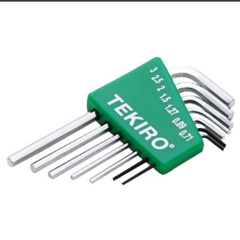 TEKIRO Kunci L Elektronik 7 Pcs 0.71 - 3 MM