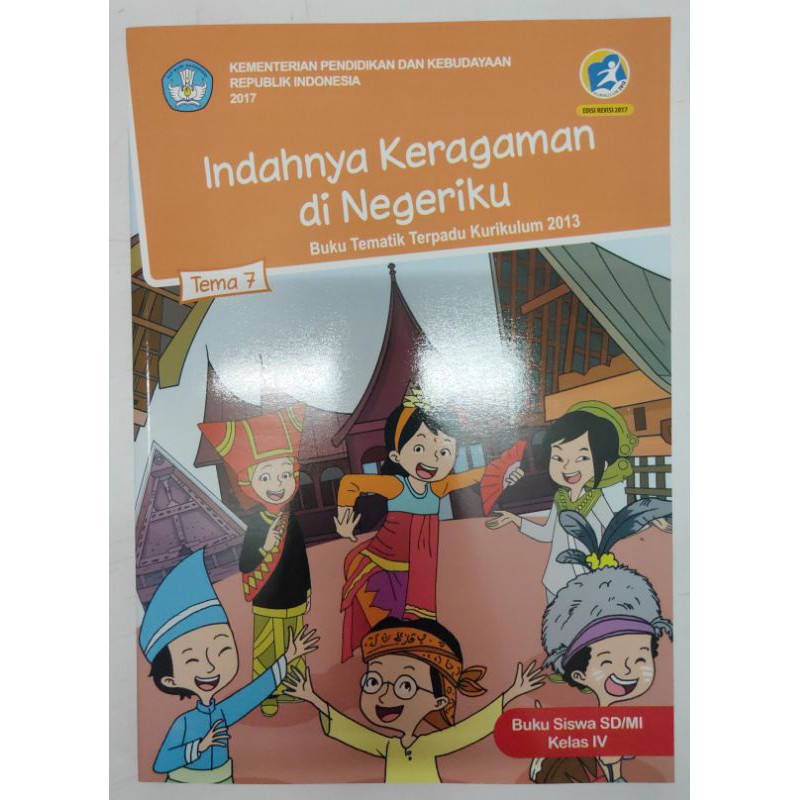 Jual Buku Tematik Kelas 4 Tema 7 Indahnya Keragaman Di Negeriku