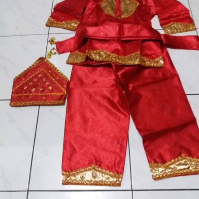 Pakaian Adat Padang / Baju Adat Minang Anak TK SD