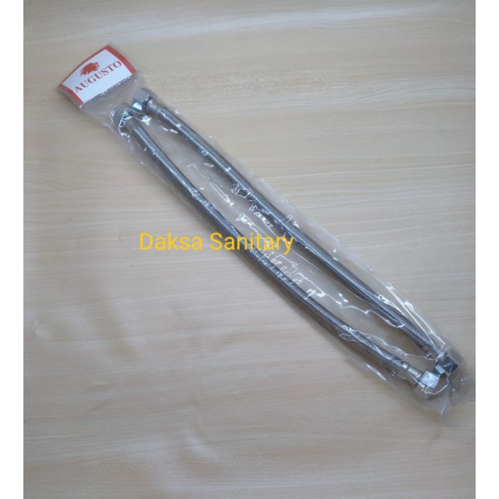 Selang Flexible anyaman Stainless 60cm /Flexible wastafel dan Closet