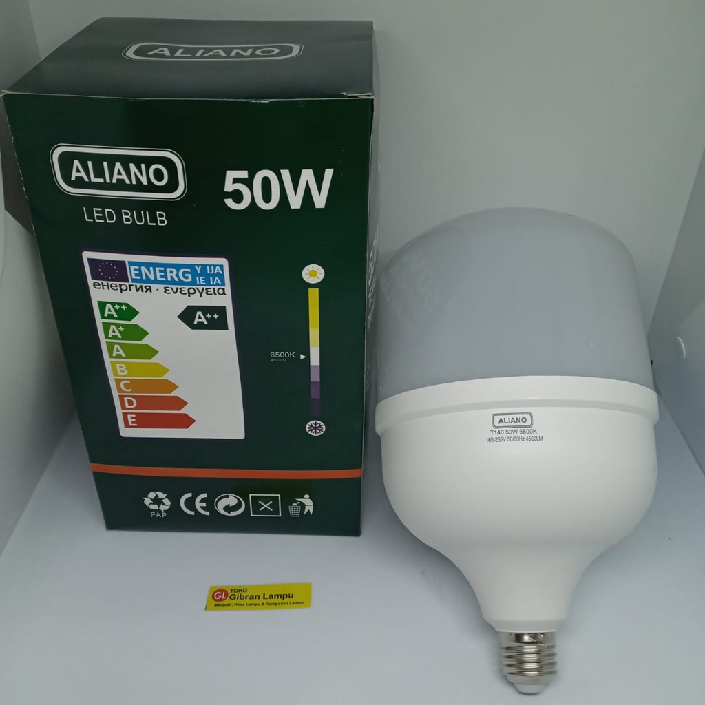 Lampu LED Aliano 50w - Bohlam LED Bulb 50 Watt - Lampu LED Murah Bagus