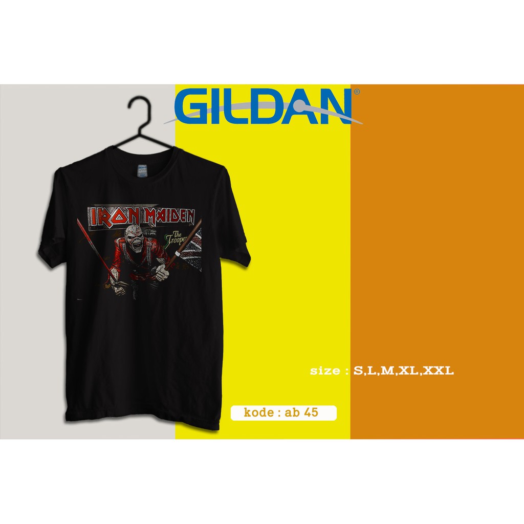 kaos iron maiden original gildan ab45